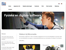 Tablet Screenshot of micromedia.nl